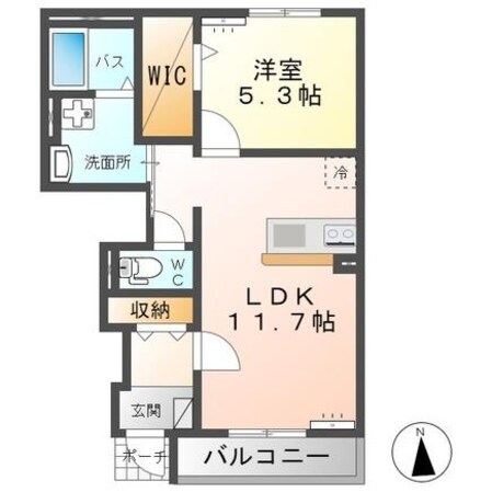 神栖市知手中央９丁目新築アパートⅠ（仮の物件間取画像